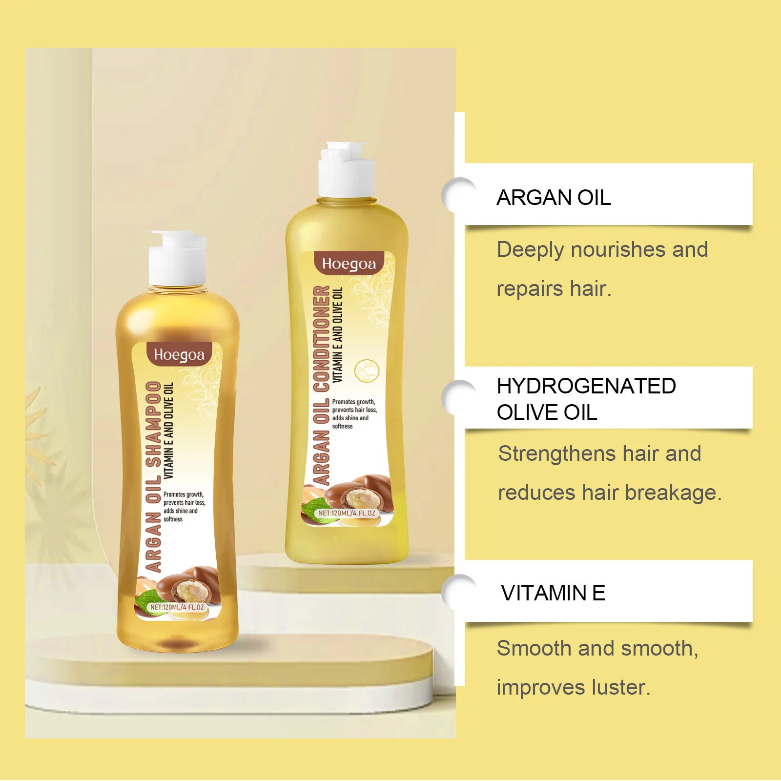 Hair Growth Shampoo Conditioner Set Repairing Strengthen Root Deep Nourish Anti Frizzy Dry Hair Oil Control Smoothing Hair Care - Image 5