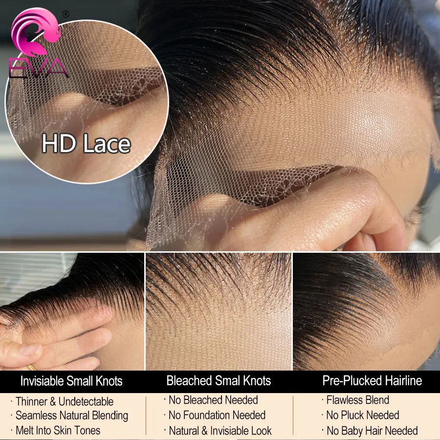 Human Hair HD Lace Frontal Closure 13x4 13x6 HD Frontal Only Invisible HD Lace 7x7 6x6 5x5 HD Lace Closure Deep Part For Women - Image 5