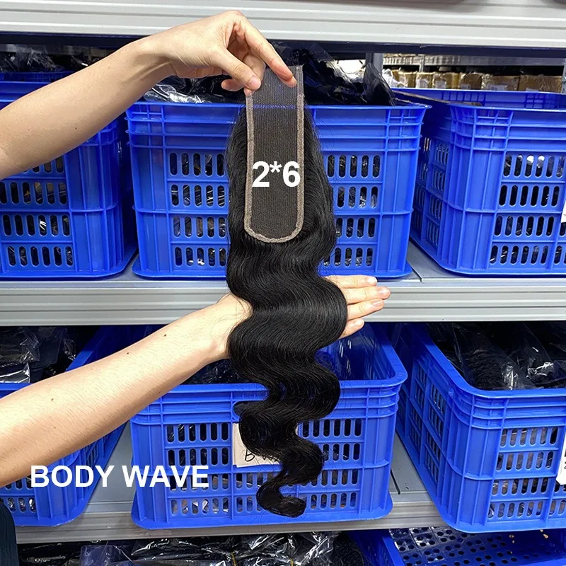 Hd Lace Closure 2x6 Lace Human Hair Closure for Women 20 Inch 100% Unprocessed Remy Pre Plucked with Baby Hair Natural Color - Image 14