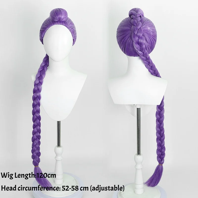 Movie Kpop Anime Cosplay Wigs Purple Black Red Long Hair Heat Resistant Synthetic Wigs Carnival Props - Image 8