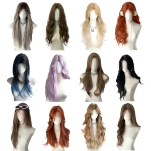 Burgundy Red Synthetic Wig Straight Hair Lace Front Wig Reddish Brown Bob Short Wigs For Women Heat Resistant Fiber wig