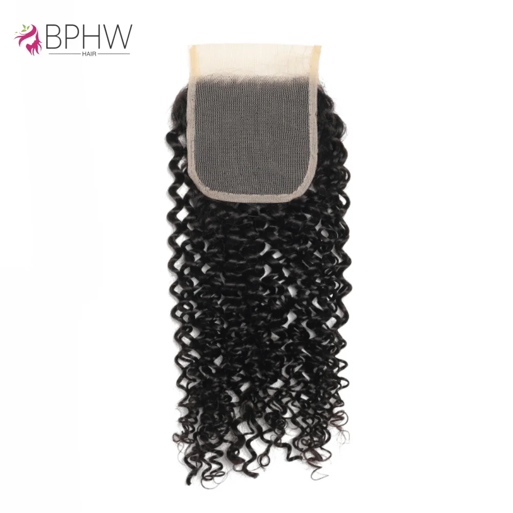 Kinky Curly Lace Frontal Closure Only 4x4 Lace Closure Brazilian Remy Hair Pre Plucked 100% Human Hair Kinky Curly Lace Closure - Image 5