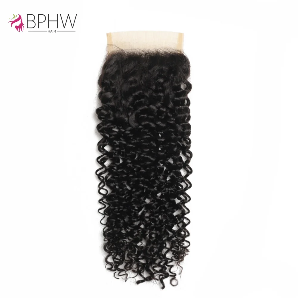Kinky Curly Lace Frontal Closure Only 4x4 Lace Closure Brazilian Remy Hair Pre Plucked 100% Human Hair Kinky Curly Lace Closure - Image 6