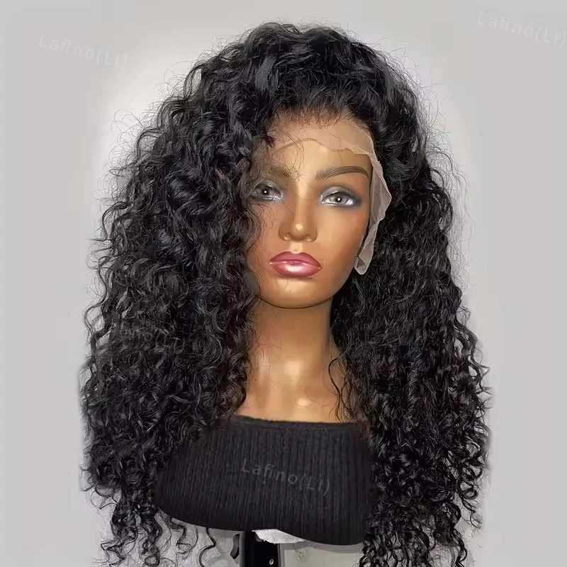 Curly Water Wave Glueless Lace Front Wig